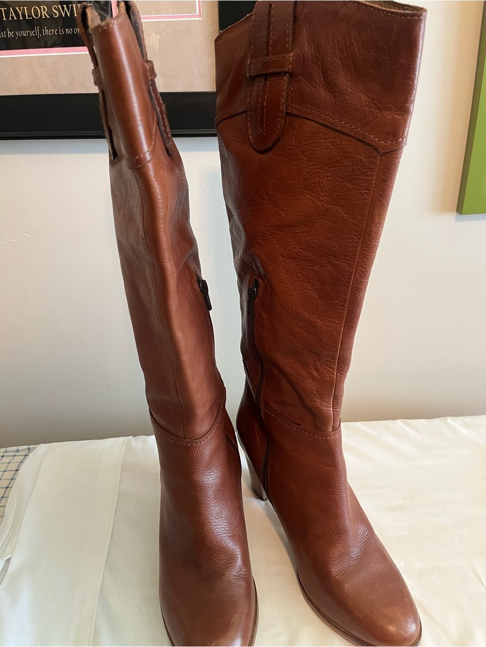 Diba True connect Tion Women's Tall Leather Riding Boots - Brown